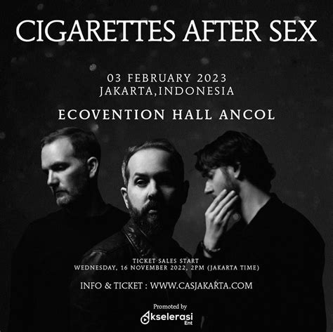Wts 2x Cigarettes After Sex Live In Jakarta Tickets And Vouchers Event