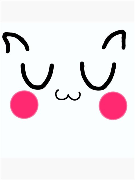 Kawaii Uwu Cute Uwu Face Emoji Meme Meaning Poster For Sale By