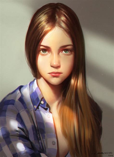 Girl By Liang Xing On Deviantart Art Girl Digital Portrait Digital