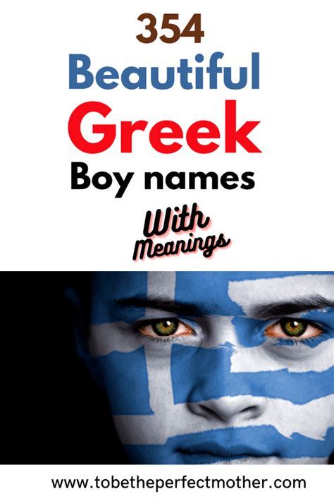 354 Greek Boy Names With Meanings To Be The Perfect Mother