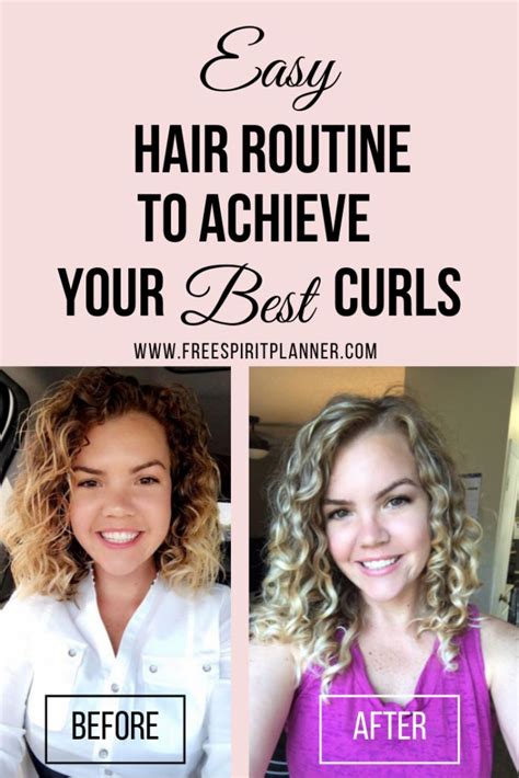 Easy Hair Routine To Achieve Your Best Curls Free Spirit Planner