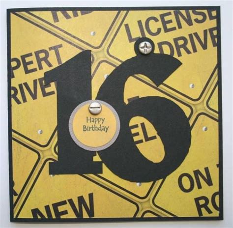 16th Birthday New Driver By Susant Cards And Paper Crafts At