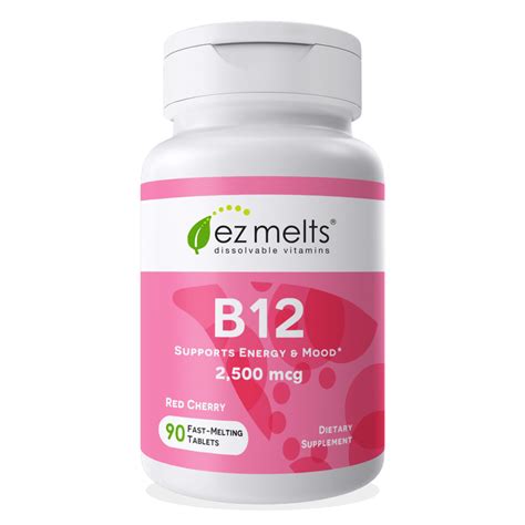 Ez Melts Vitamin B12 Methylcobalamin Fast Dissolve Tablets 2500 Mcg