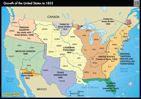 United States Map 1841