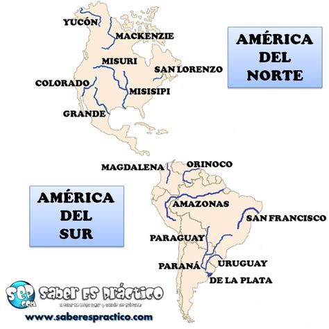 Principales Ríos De América Con Mapa Saber Es Práctico
