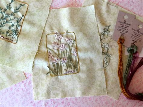 Herb Embroidery Vintage Tea Towels And Atlanta Botanical Gardens