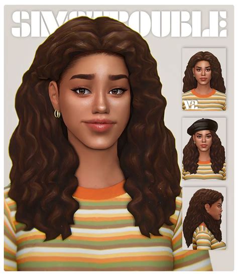 Pin By Grace Persall On ♥♥♥cc Shopping ♥♥♥ Sims Hair Sims 4 Curly