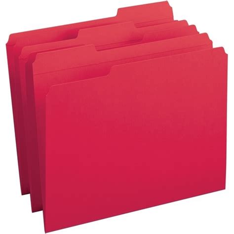 Business Source Reinforced Tab Colored File Folders Bsn03171