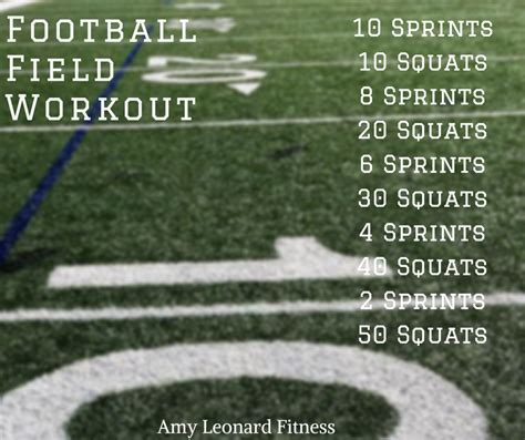 Get Your Workout In On A Football Field In Under 25 Minutes Follow The