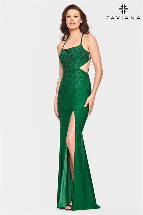 Faviana S10829 Long Formal Sexy Prom Dress The Dress Outlet