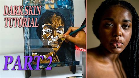 How To Paint Dark Skin Tones With Acrylic Paint Part 2 Youtube