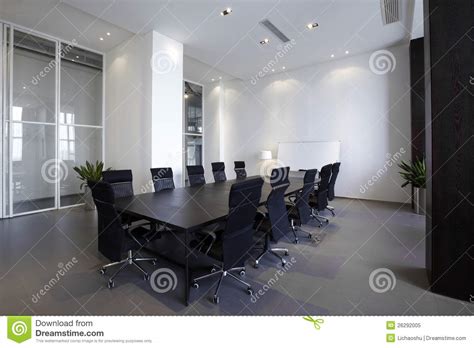 Empty Modern Meeting Room Stock Image Image Of Blue 26292005