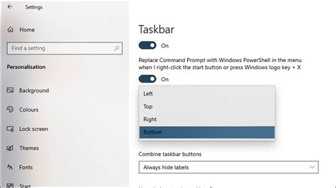 How To Change Taskbar And Its Icons Location In Windows 1110