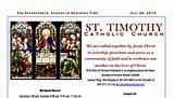 Pictures of St Timothy Church Mass Schedule