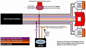 Rear Turn Signal Light Black Bar For Harley Davidson Wiring Diagram
