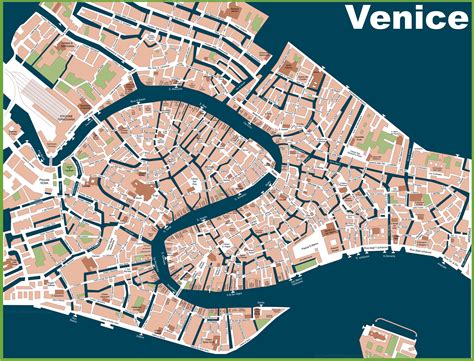 Image Result For Venice Map Venice Map Venice City Venice