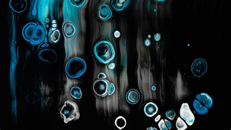 5120x2880 Blue And Black Abstract Paint 5k Wallpaper Hd Abstract 4k