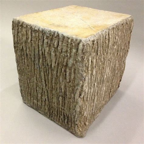 Custom Concrete Faux Bois Stool by 910 Castings | CustomMade.com