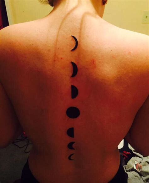 Image Result For Moon Phases Spine Tattoo Spine Tattoo Tattoos