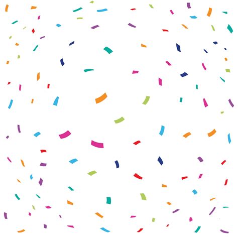 Colorful Confetti With White Background Vector Illustration 8383997