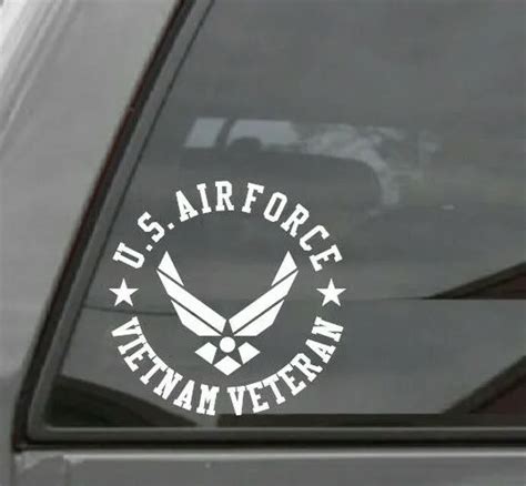 United States Air Force Vietnam Veteran Vinyl Window Decal Sticker