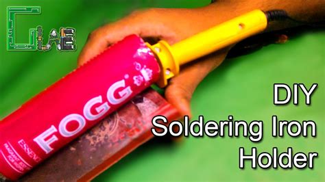 Home made soldering iron make soldering iron using 12v charger soldering iron diy soldering iron how to make a. DIY Soldering Iron Holder from Deodorant Can - YouTube