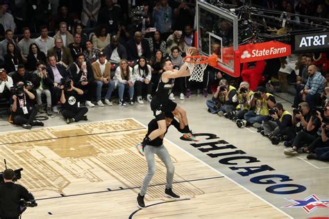Pat Connaughton Competes In 2020 Atandt Slam Dunk Contest Photo Gallery