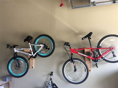 Garage Organization Wood Bicycle Rack Diy Wall Bike Rack Bike Rack