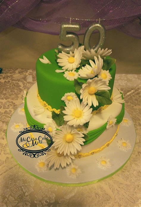 Sugar flowers for cake decorating. Birthday Cake with sugar flower by Gisela Meléndez-Mi Casa ...