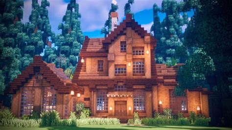 Mansion De Madera Minecraft Minecraft Houses Minecraft Mansion
