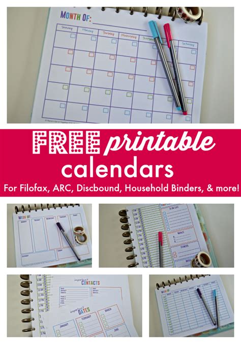 Printable Organizer Calendar Calendar Templates