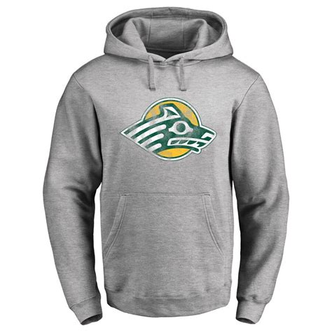 Mens Ash Alaska Anchorage Seawolves Classic Primary Logo Pullover Hoodie
