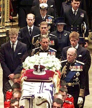 Queen & queen mother arrive at funeral of diana princess of wales 1997. The service ends 2002 | Princess diana funeral, Queen ...