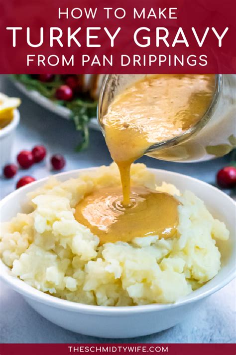 how to make turkey gravy from pan drippings the schmidty wife