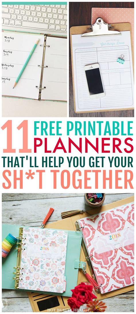 Ingenious Free Printable Planners That Ll Help You Get Your Life