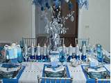Images of Blue And Silver Table Decorations