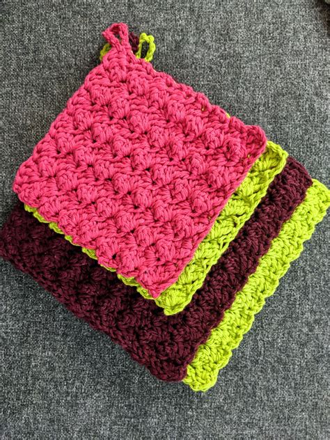 Crochet Potholders Free Patternthe Practical Potholders Asmi Handmade