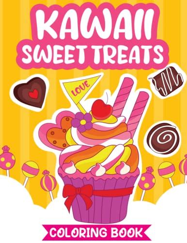Kawaii Sweet Treats Coloring Book Sweet Coloring Book With Cupcakes