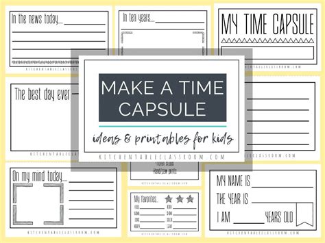 Make A Time Capsule Ideas And Printables Free Homeschool Deals