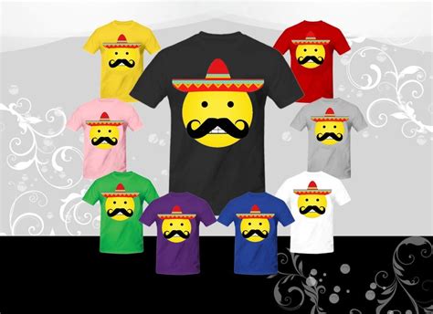 Mexican Emoji T Shirt Sombrero Emoji Emoji Tee Etsy Canada