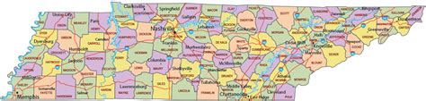 Tennessee On A Map Of The United States United States Map