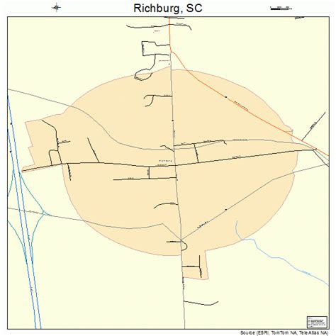 Richburg South Carolina Street Map 4559920