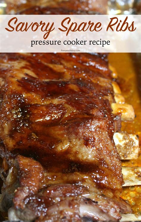 There are instances wherein both ox tripe and tail are used. Savory Pork Spare Ribs pressure cooker recipe - SO easy to ...