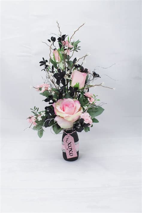 Blackpink Floral Arrangement Birthday T Pink Rose Etsy