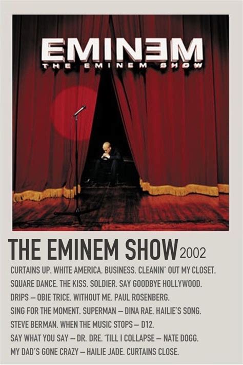 ‘the Eminem Show Eminem Alternative Album Posters Pop Posters