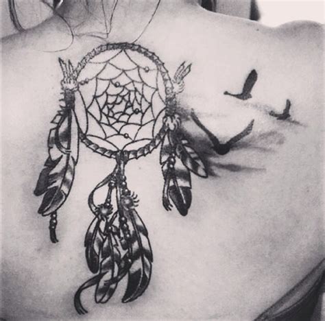 Dream Catcher And Birds Tattoo Tattoos Birds Tattoo Dreamcatcher Tattoo