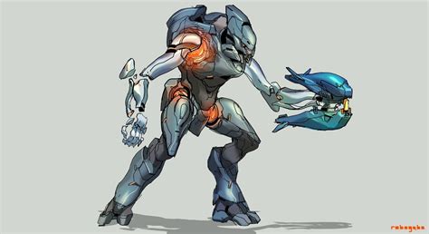 Newly Released H5 Concept Art Shows Sangheilipromethean Hybrids