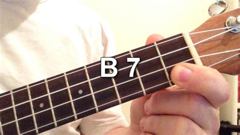 How To Play B 7 Chord On The Ukulele Youtube