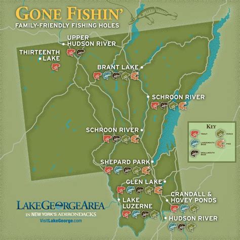Easy To Get To Easy To Enjoy Lake George Area Fishing Maps Lake