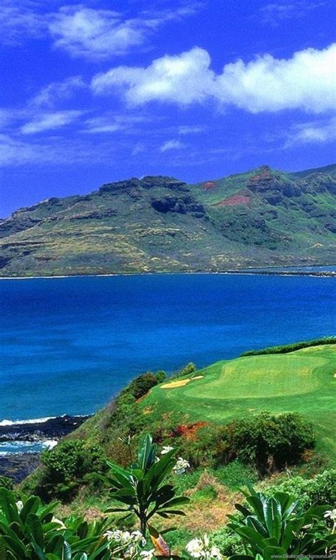 Download Wallpapers Golf Course In Hawaii 1600 X 900 Widescreen